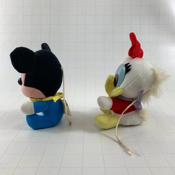 Vintage Dolly Toy Co Disney Mickey and Daisy Plush - Picture 3 of 13